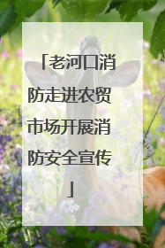 老河口消防走进农贸市场开展消防安全宣传